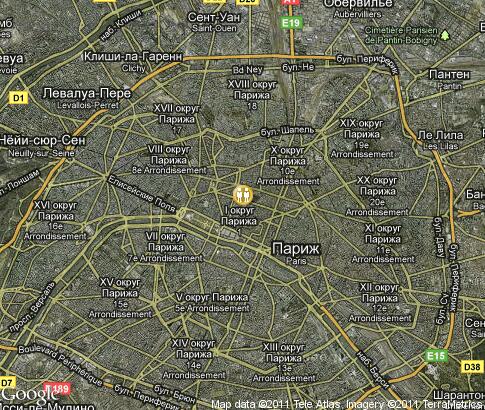 карта: Транспорт в Париже