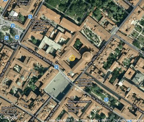 map: Piazza Santissima Annunziata