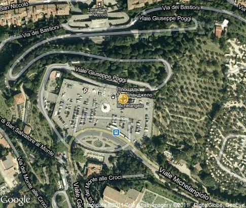 map: Piazzale Michelangelo