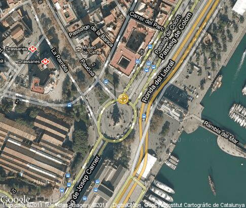 map: Plaça del Portal de la Pau