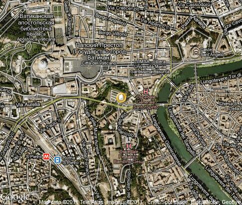 map: Pontificia Università Urbaniana