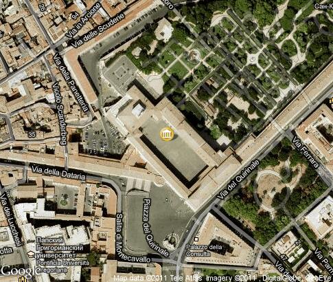 map: Quirinal Palace