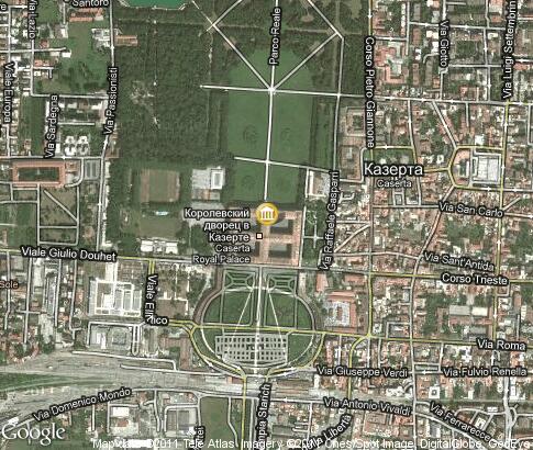 map: Royal Palace of Caserta