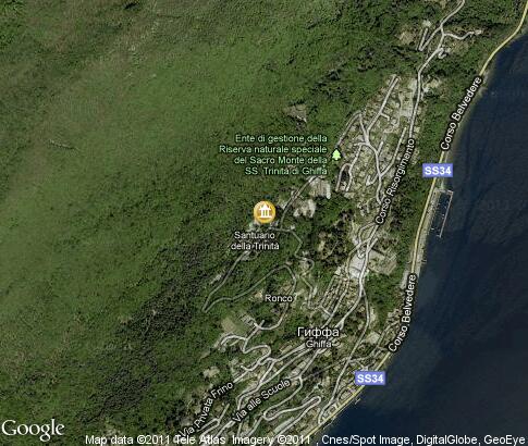 map: Sacro Monte di Ghiffa