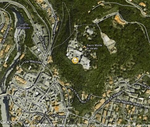 map: Sacro Monte di Varallo