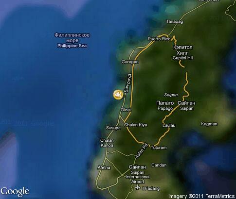map: Saipan diving