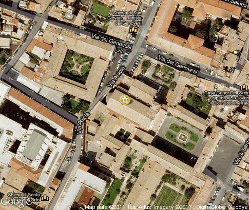 map: Santa Cecilia in Trastevere, church