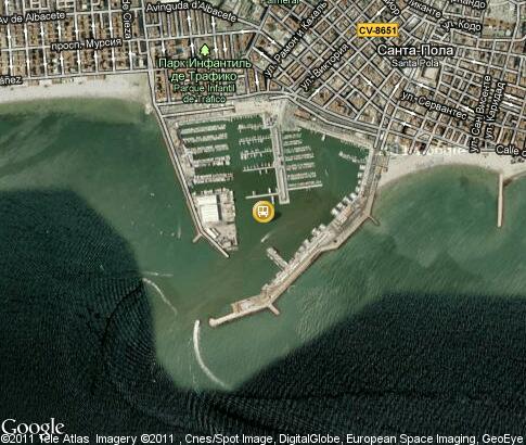 map: Santa Pola, Seaport