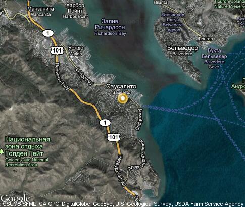 map: Sausalito