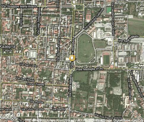 地图: Seconda Università degli Studi di Napoli