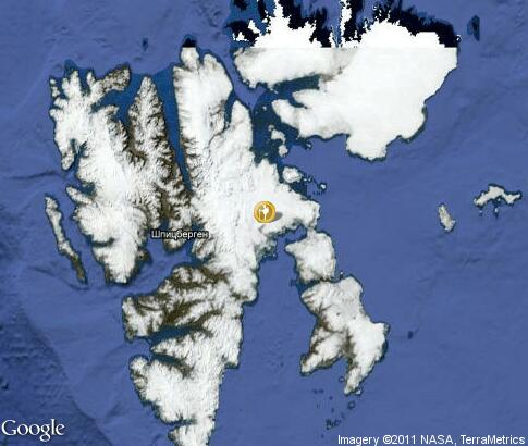 map: Spitsbergen, tourism