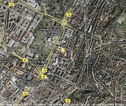 map: Staatliche Hochschule für Musik und Darstellende Kunst Stuttgart