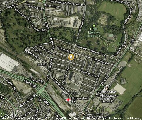 map: Staffordshire University