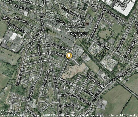 map: Stephenson College Coalville