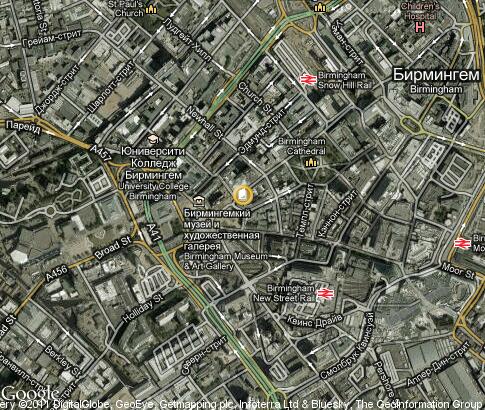 map: The University of Birmingham