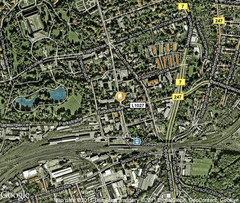 map: Thüringer Fachhochschule für öffentliche Verwaltung, Gotha