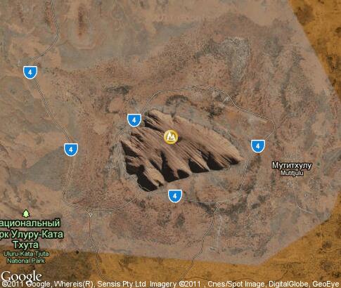 map: Uluru (Ayers Rock)