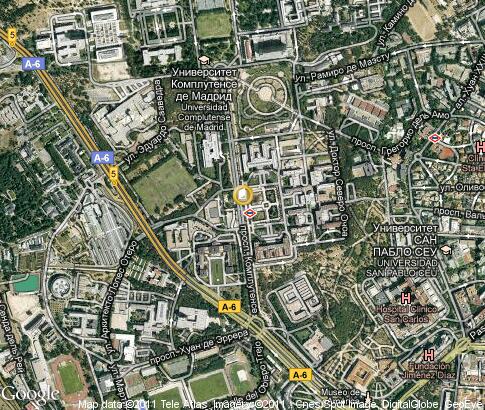 map: Universidad Complutense de Madrid