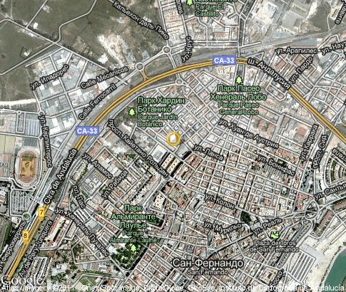 map: Universidad de Cádiz