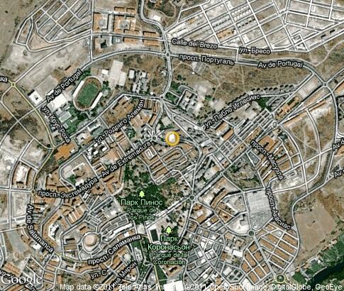 map: Universidad de Extremadura