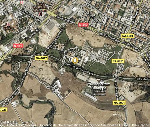 map: Universidad de Navarra