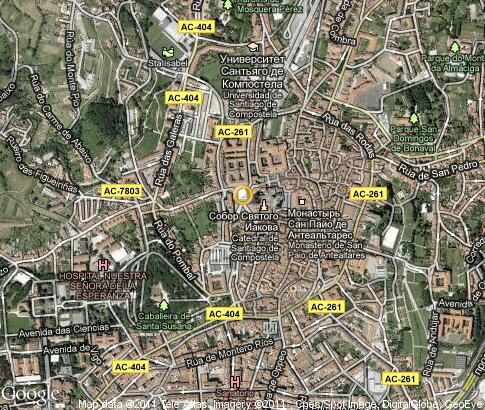 map: Universidad de Santiago de Compostela