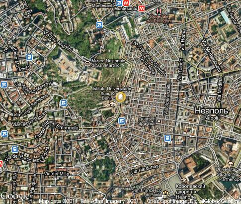 map: Università degli Studi Suor Orsola Benincasa