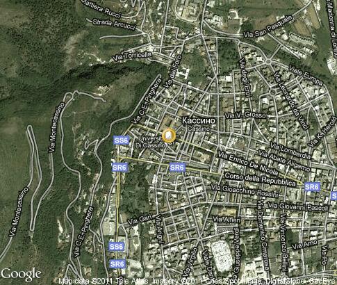 карта: Università degli Studi di Cassino