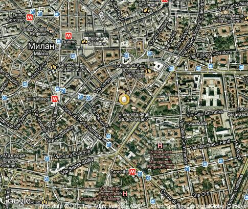 map: Università degli Studi di Milano