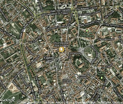 карта: Università degli Studi di Udine