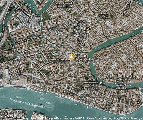 map: Università "Cà Foscari" di Venezia