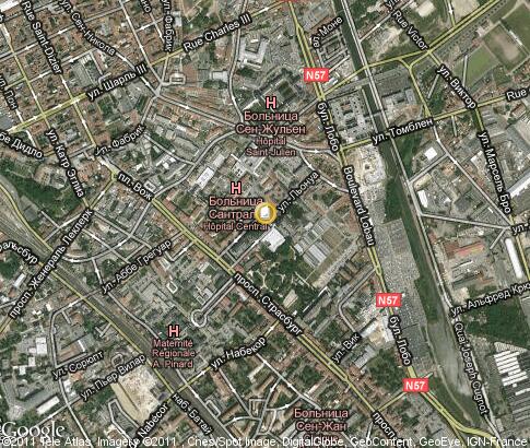 地图: Université Henri Poincaré Nancy 1
