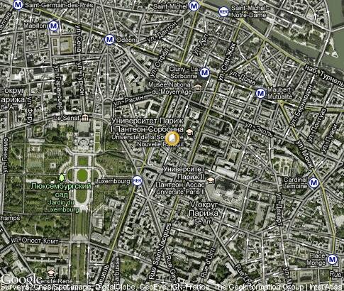 карта: Université Paris Sorbonne - Paris IV