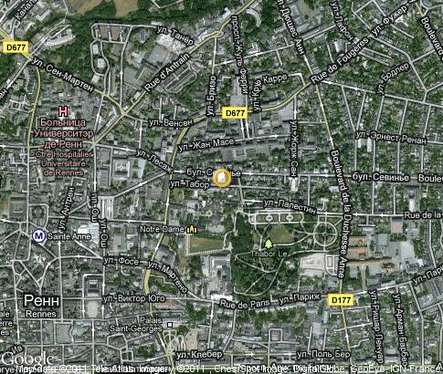 map: Université Rennes 1