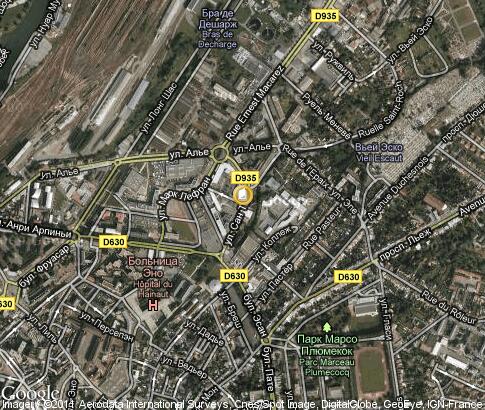 map: Université de Valenciennes et du Hainaut Cambrésis