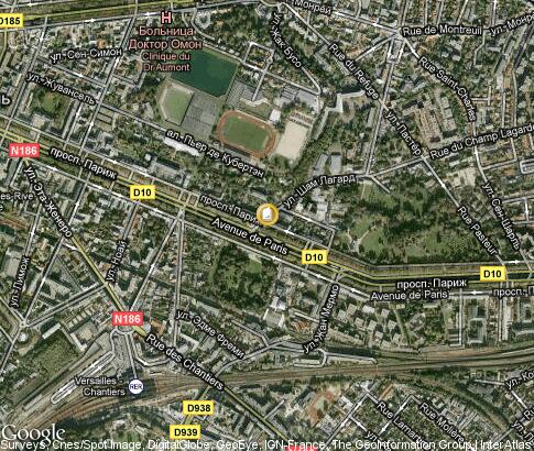 map: Université de Versailles Saint Quentin en Yvelines