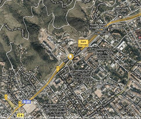 map: Universitat Abat Oliba CEU