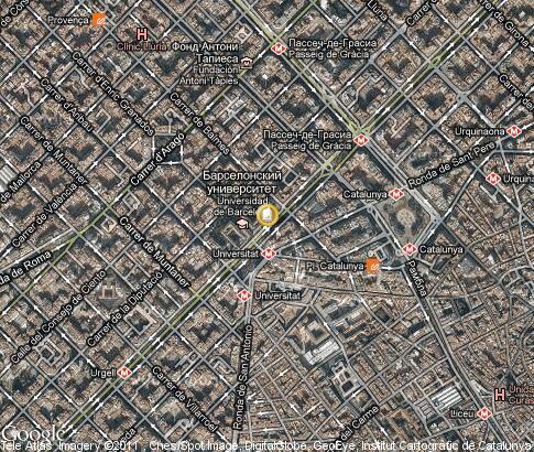 карта: Universitat de Barcelona