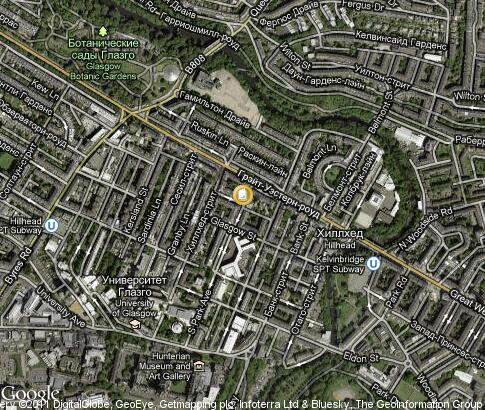 map: University of Glasgow