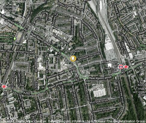 map: University of London - Goldsmiths