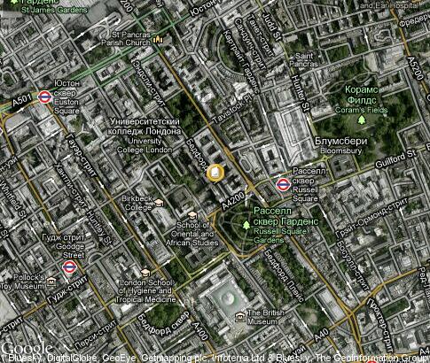 map: University of London - Institute of Education