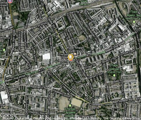 map: University of London Queen Mary