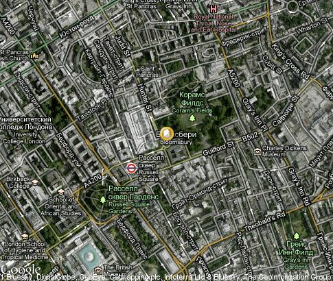 map: University of London - School of Pharmacy