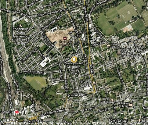 map: University of Oxford