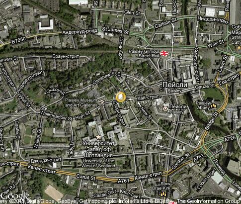 map: University of Paisley