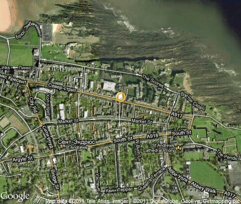 map: University of St Andrews