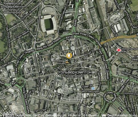 map: University of Wolverhampton