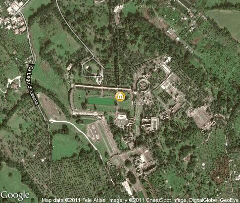 map: Villa Adriana - Hadrian's Villa