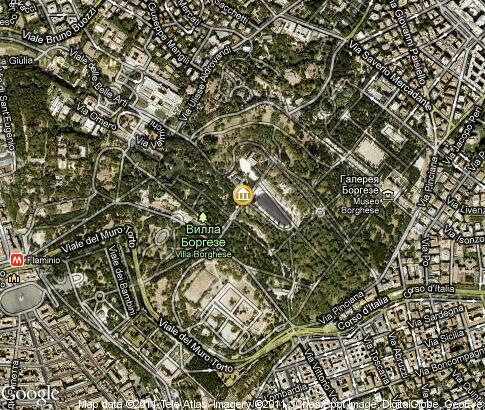 map: Villa Borghese