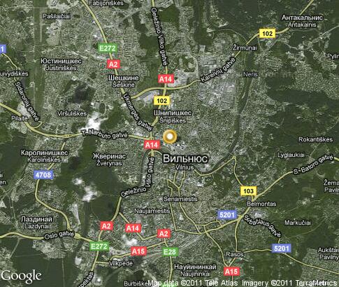 map: Vilnius